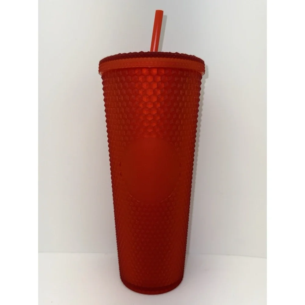 2020 Starbucks Matte Red Studded Holiday Tumbler 24 oz • Brand New